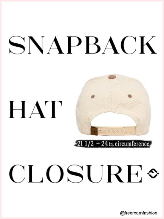 Vintage Corduroy Snapback Adjustable Hat main image 4